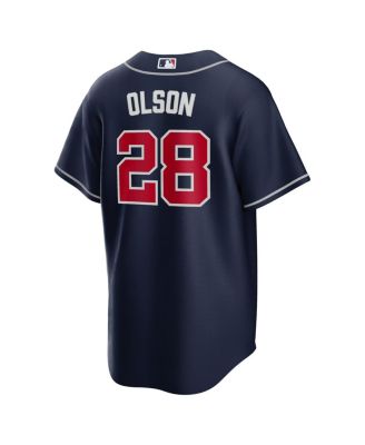 Men's Matt Olson Navy Atlanta Braves Big Tall Alternate Replica Player Jersey