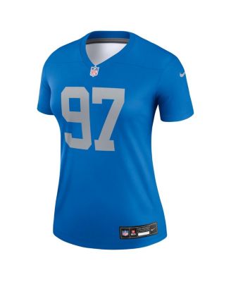 Women's Aidan Hutchinson Blue Detroit Lions Alternate Legend Player Performance Top