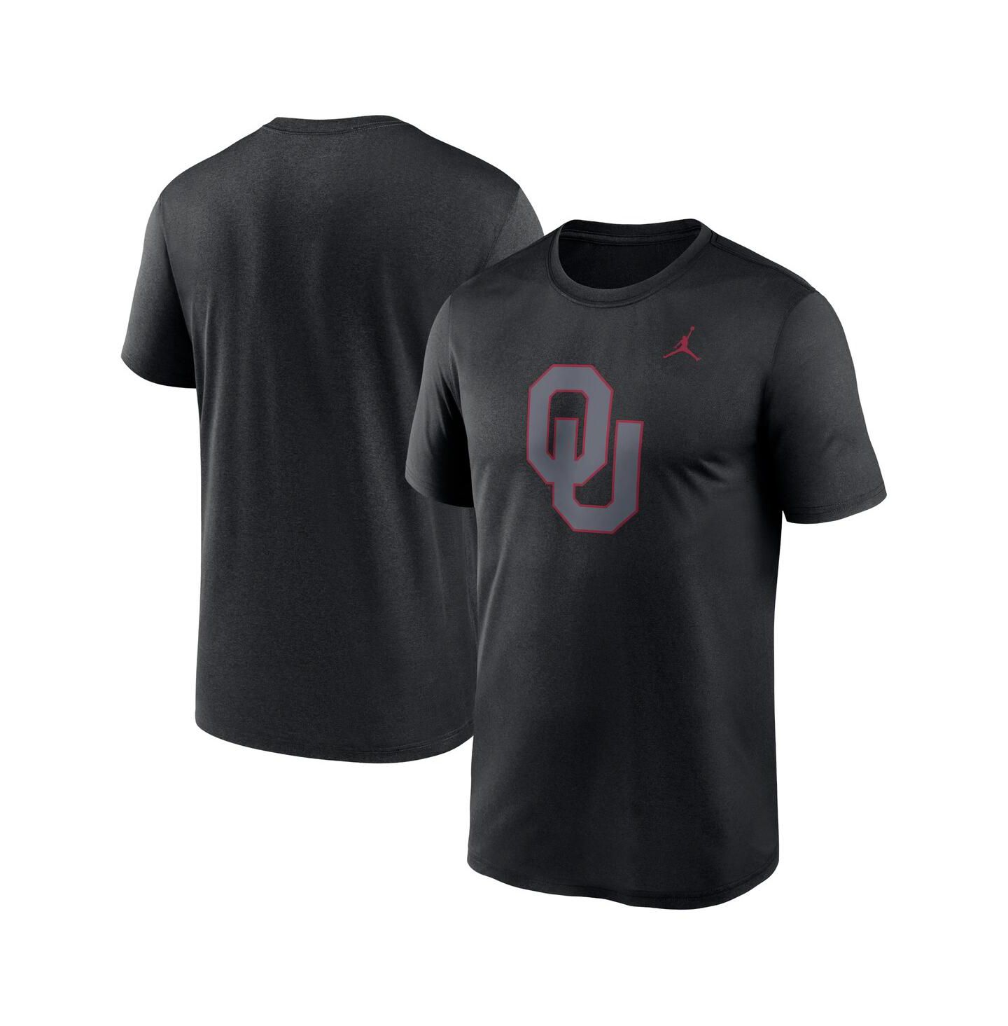 Мужская футболка Jordan Black Oklahoma Sooners Color Pop Logo Legend — фото 1