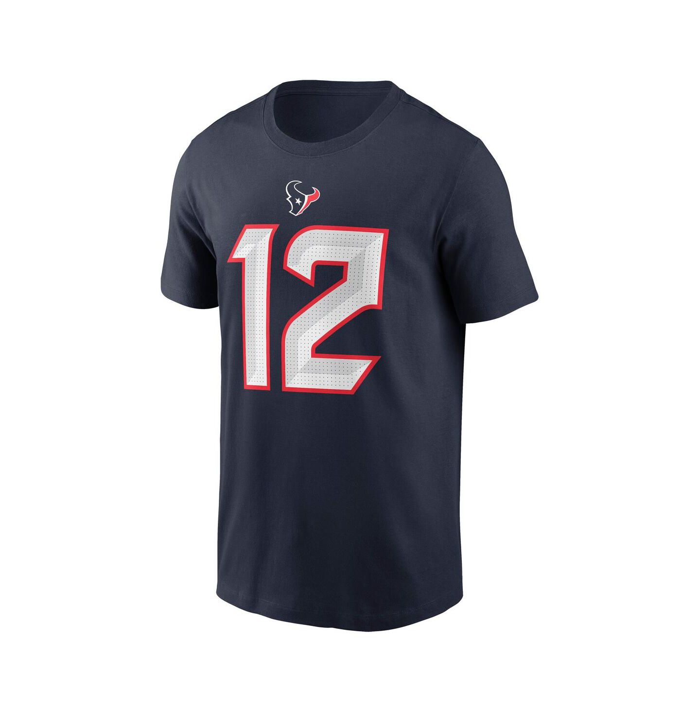 Мужская футболка Nike Nico Collins Navy Houston Texans Name & Number — фото 3