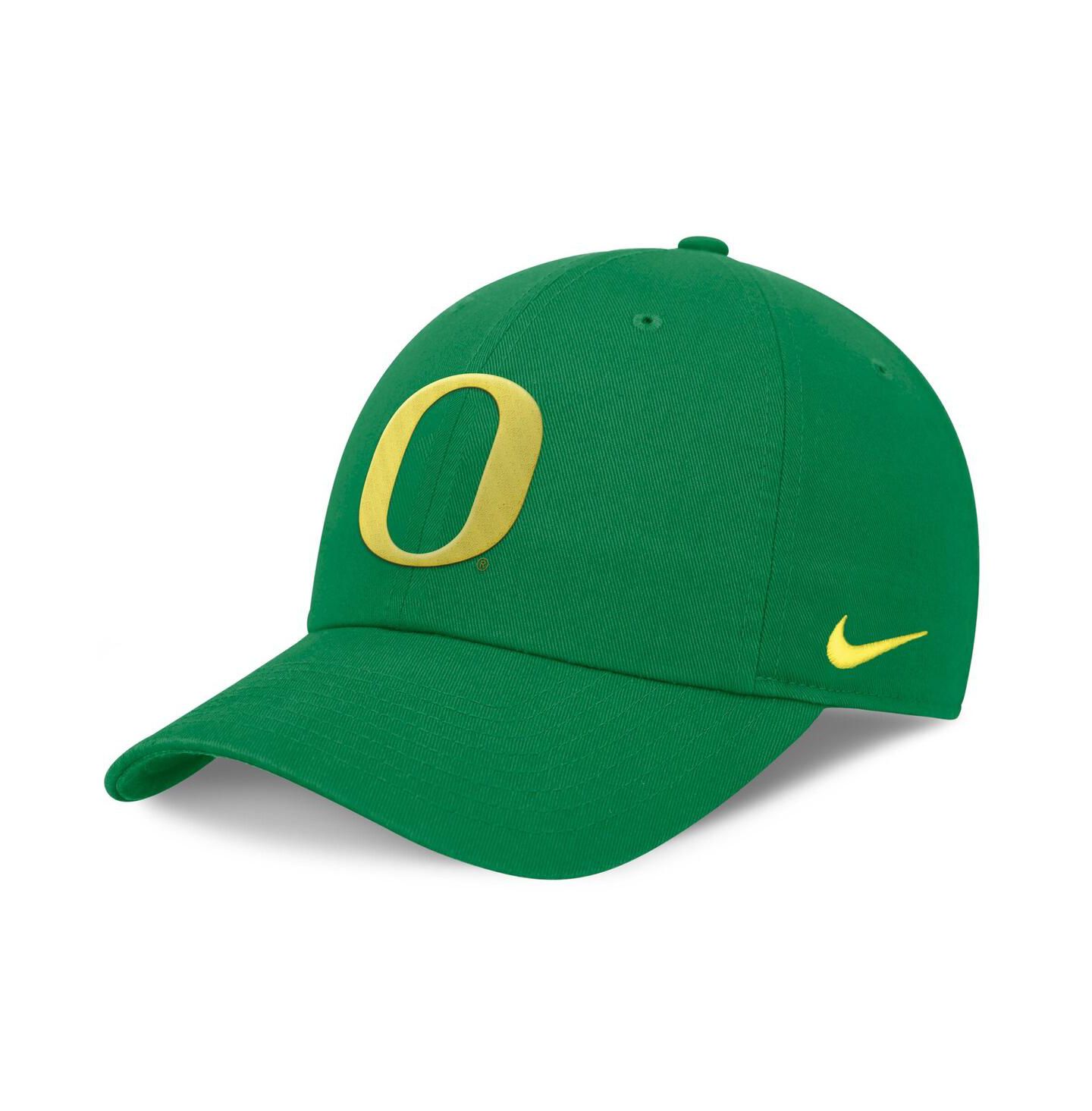 Мужская кепка Nike Green Oregon Ducks Club Performance Adjustable Hat — фото 1