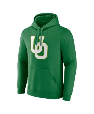 Men's Green Oregon Ducks Fleece Pullover Hoodie