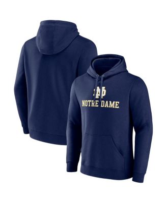 Fanatics - Men's Navy Notre Dame Fighting Irish Team Lockup Pullover Hoodie