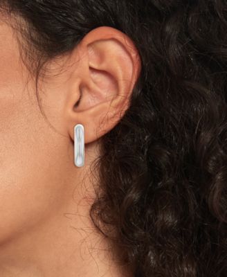 Circle Small Hoop Earrings, 0.86"