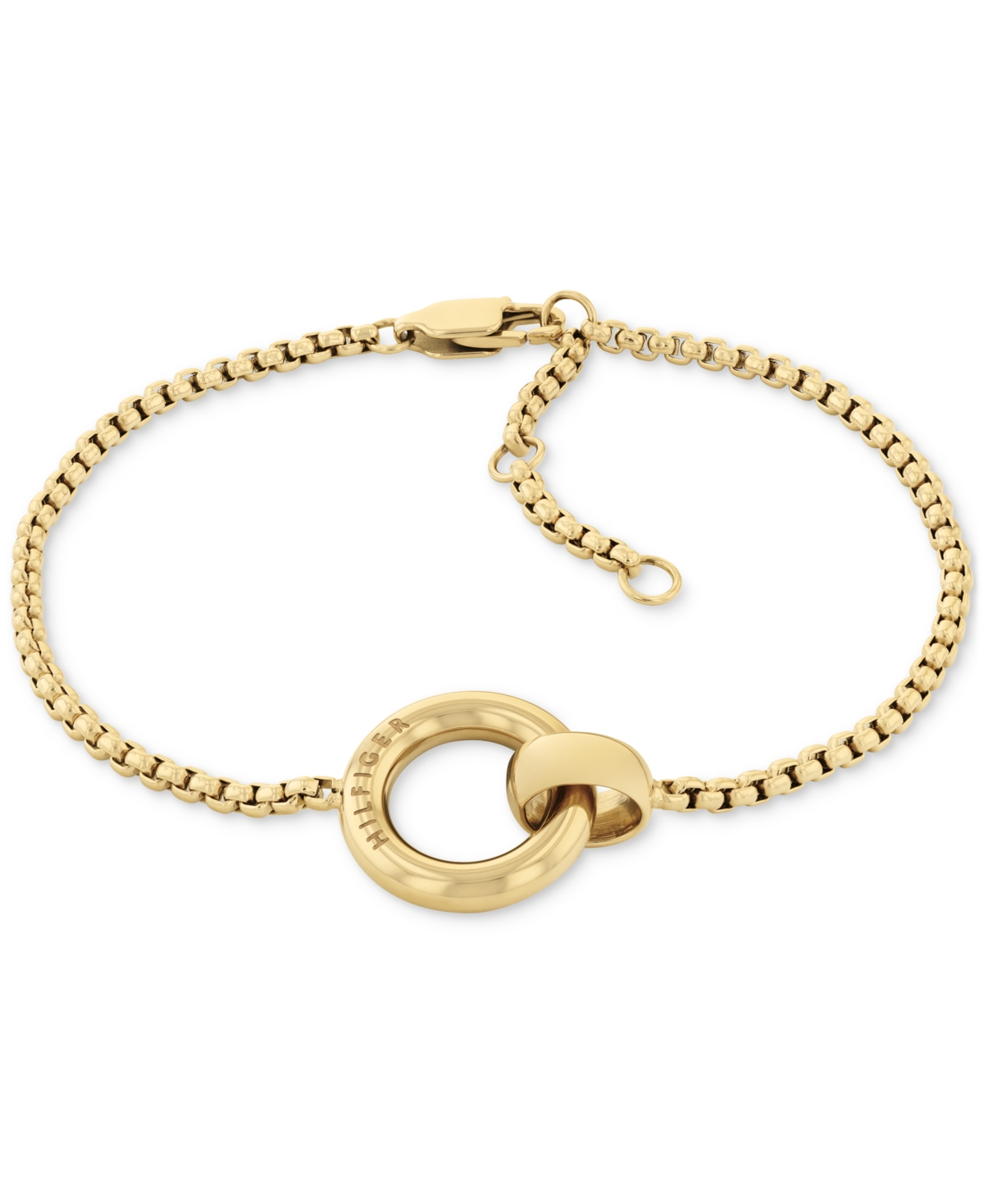 Tommy Hilfiger Circle Pendant Bracelet In Gold