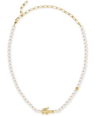 Gold-Tone Matchpoint Imitaion Pearl Strand Necklace, 16-1/3" + 2-1/2" extender