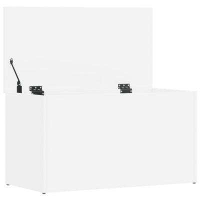 Storage Chest White 33.1&amp;quot;x16.5&amp;quot;x18.1&amp;quot; Engineered Wood