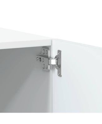 TV Cabinet White 39.4"x13.8"x15.7" Engineered Wood