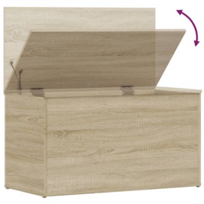 Storage Chest Sonoma Oak 33.1"x16.5"x18.1" Engineered Wood