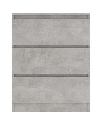 Sideboard Concrete Gray 23.6"x13.8"x29.9" Engineered Wood