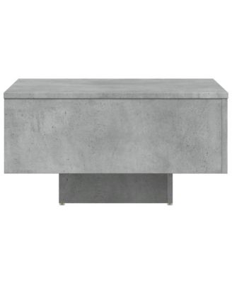 Coffee Table Concrete Gray 23.6"x23.6"x12.4" Engineered Wood