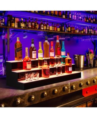 40-Inch Acrylic LED Wine Cabinet - Remote Control, App-Controlled Display, Modern Design, Home Bar Accessory, and Party Wine Display