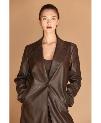 Women's Evani Faux Leather Coat