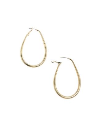 Minimal Oval Hoop Earrrings