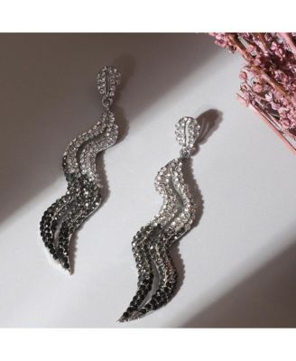 Ombre Swirl Drop Earrings