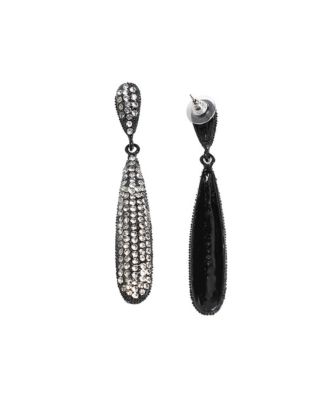 Bling Almond Drop Earrings