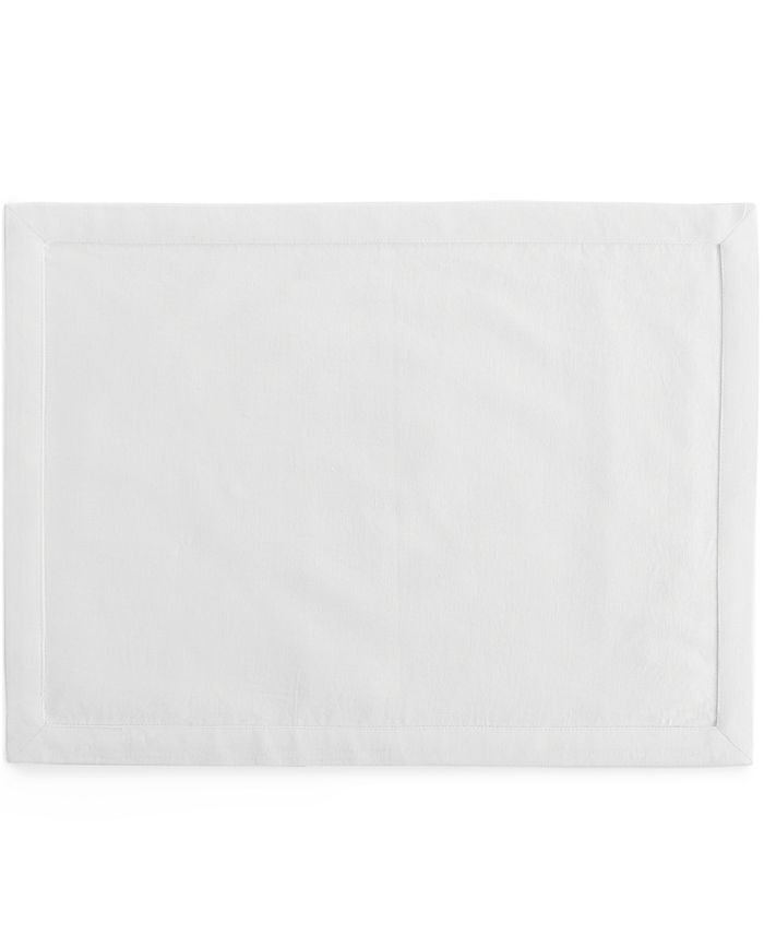 Hotel Collection Linen Modern White Placemat, Created for Macy's Macy's
