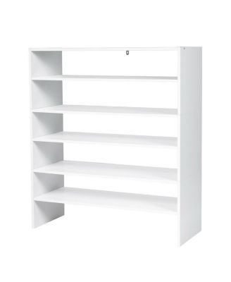 3 Pieces 31-Inch Stackable Multi-Shape Shoe Rack