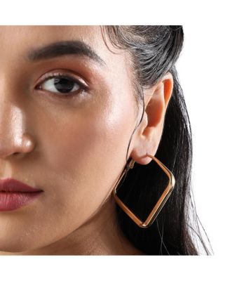 Minimal Diamond Hoop Earrrings