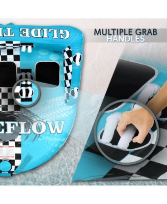 Inflatable Towable Tube With Front & Back Tow Points - 3-Person Capacity