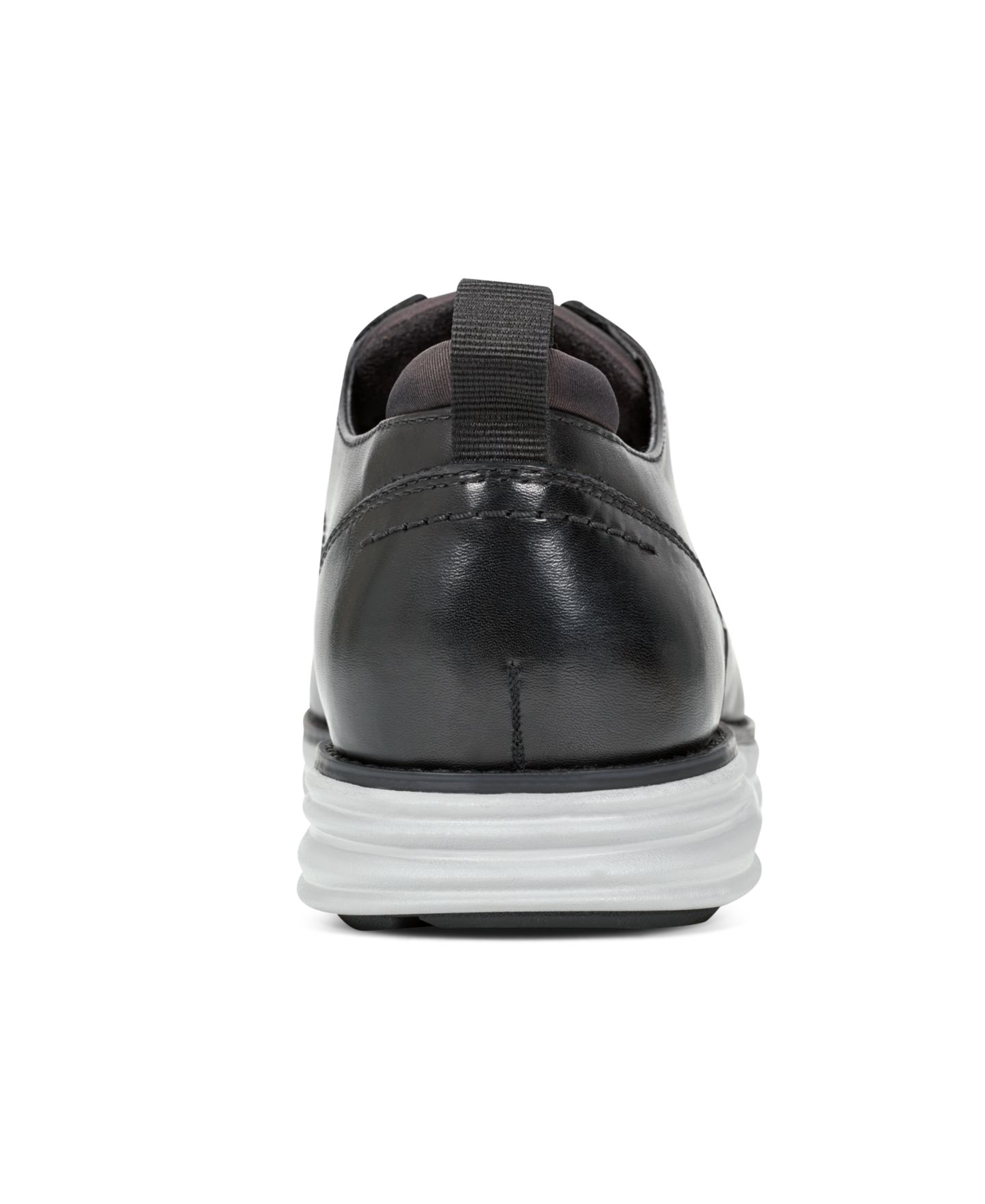 Мужские туфли Rockport Canton Casual Lace-up Round Toe, цвет: Чёрный кожаный — фото 3
