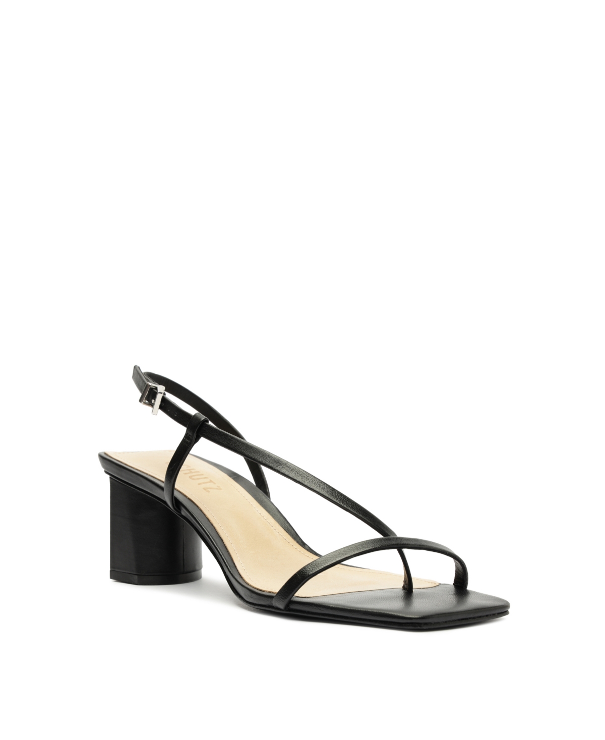 Shop Schutz Women's Heloise Mid Block Heel Dress Sandals In Black