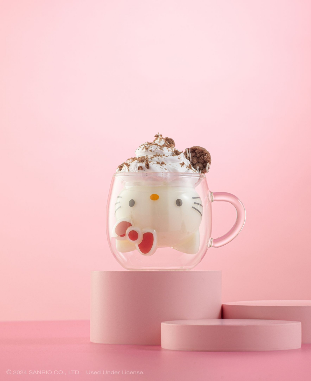 Joyjolt Hello Kitty 3d Double Wall Espresso Glass In No Color