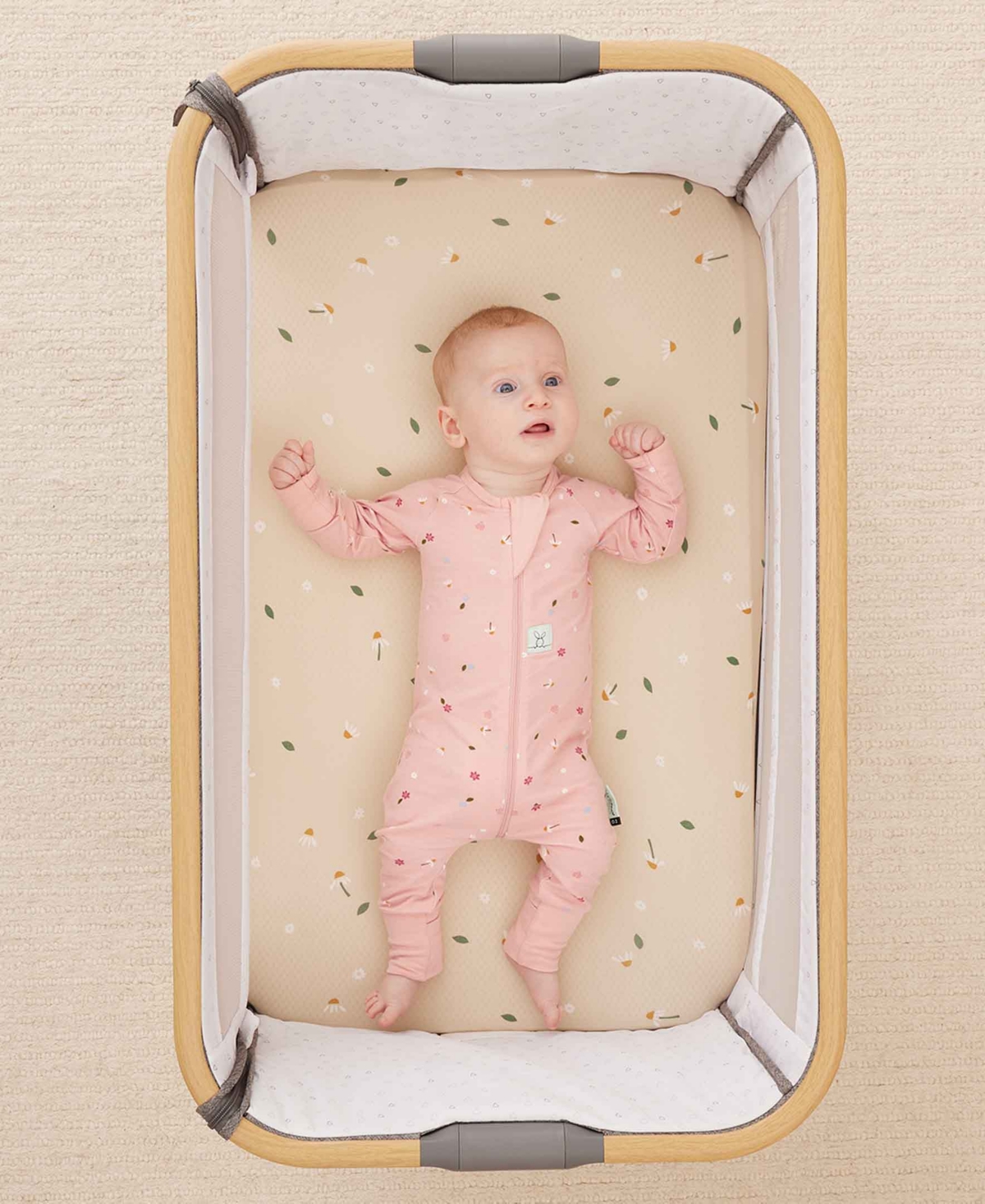 Ergopouch Baby Boys And Baby Girls Long Sleeve Romper 1.0 Tog In Daisies