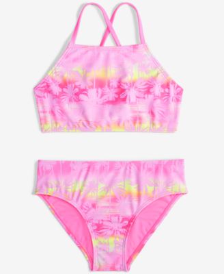 Breaking Waves - Big Girls 2-Pc. Miami Dawn Printed Swimsuit