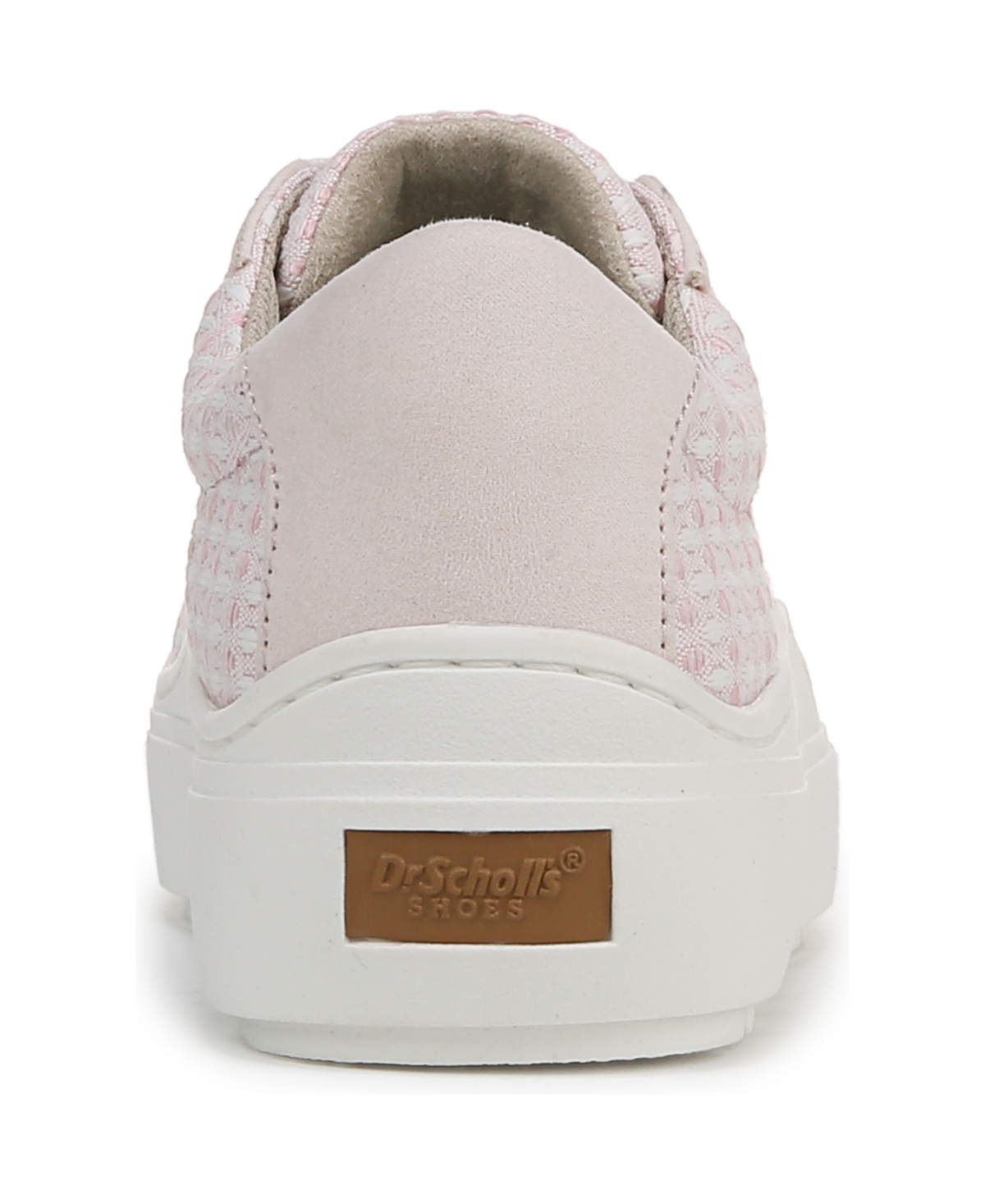 Shop Dr. Scholl's Women's Time Off Lace Up Platform Sneakers In Petal Pink Fabric