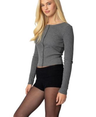 Womens Shilo Ribbed Cardigan