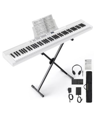 88 Key Semi-Weighted Digital Piano Keyboard with Stand and Pedal
