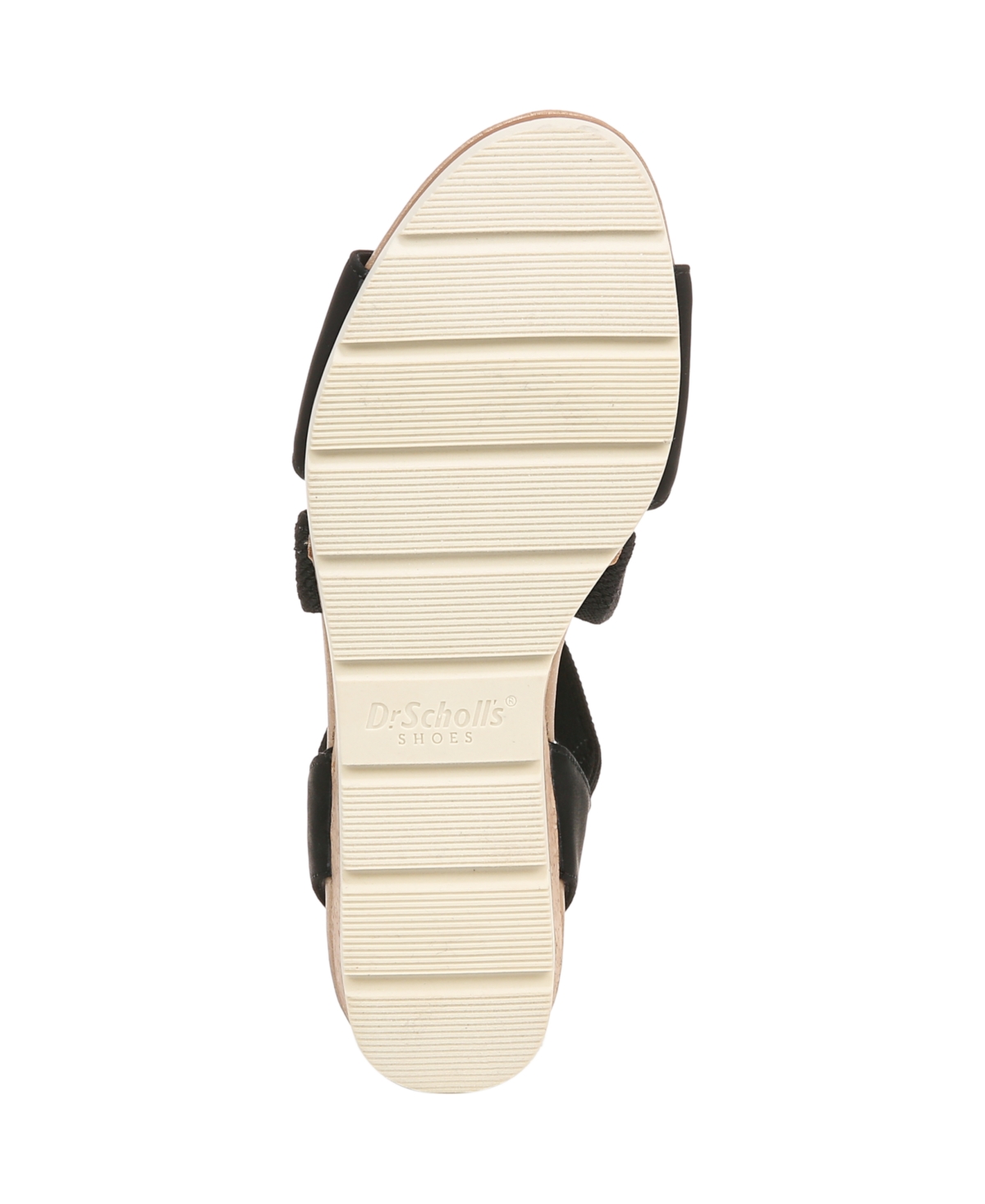 Shop Dr. Scholl's Women's Just Cute Strappy Wedge Sandals In Black Microfiber
