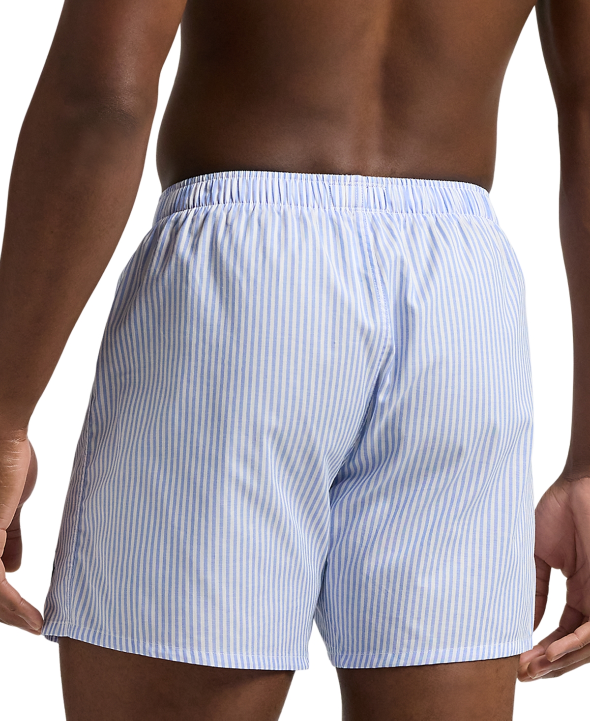 Polo Ralph Lauren Men's Woven Boxer Shorts In Blue Flower Tick Stripe