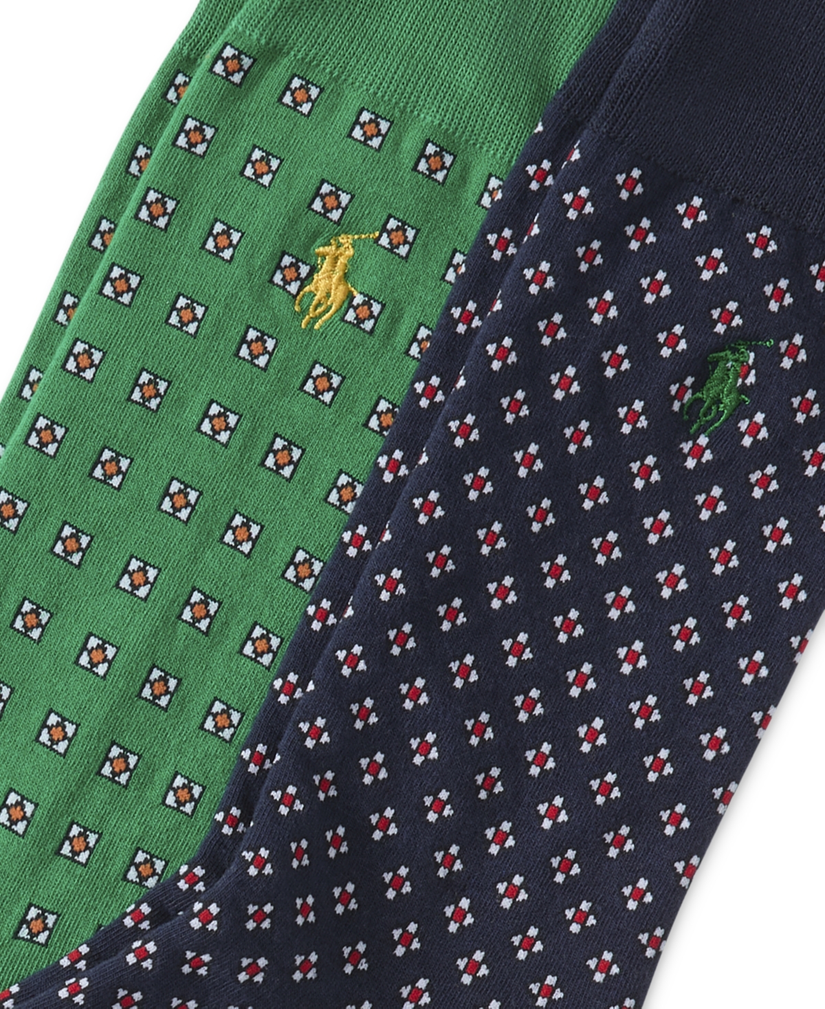 Polo Ralph Lauren Foulard Slack Crew Socks, Pack Of 2 In Navy