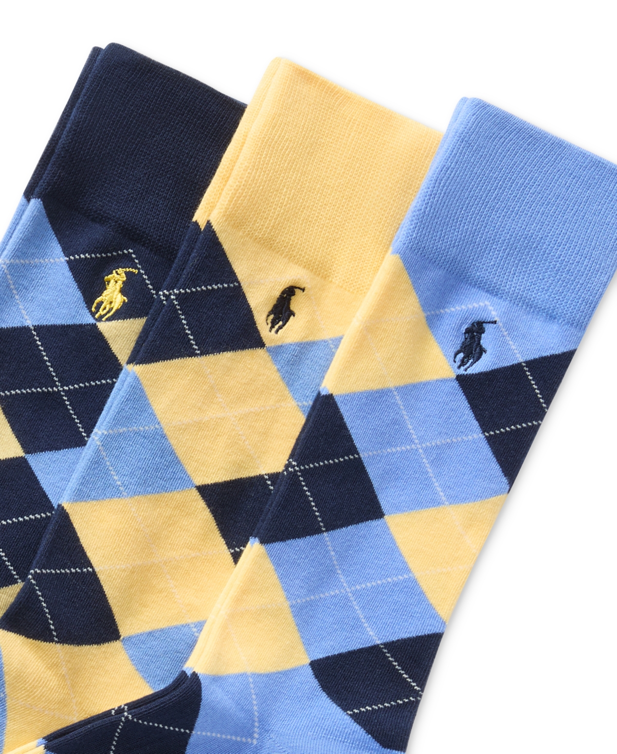 Polo Ralph Lauren Men's 3-pk. Argyle Dress Socks In Multi