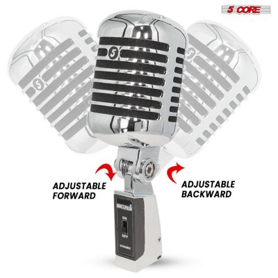 Vintage Microphone Classic Dynamic Professional XLR Studio Retro Style Mic BLACK