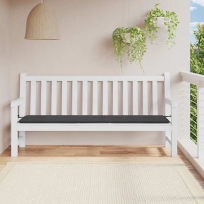 Garden Bench Cushion Anthracite Oxford fabric (100% polyester)