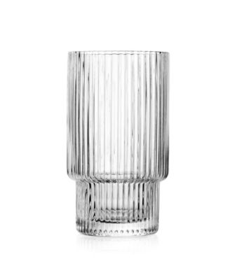 Sullivan Street Fluted Highball Glasses, Set of 4