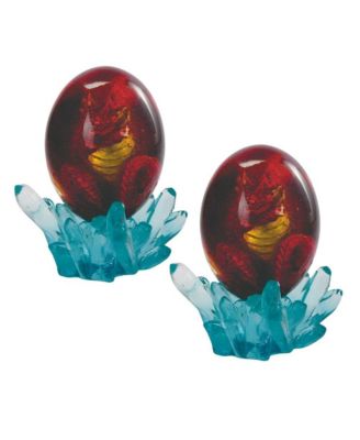 FC Design "2-PC Set" 5"H Red Dragon in Arcylic Egg with Faux Crystal ...