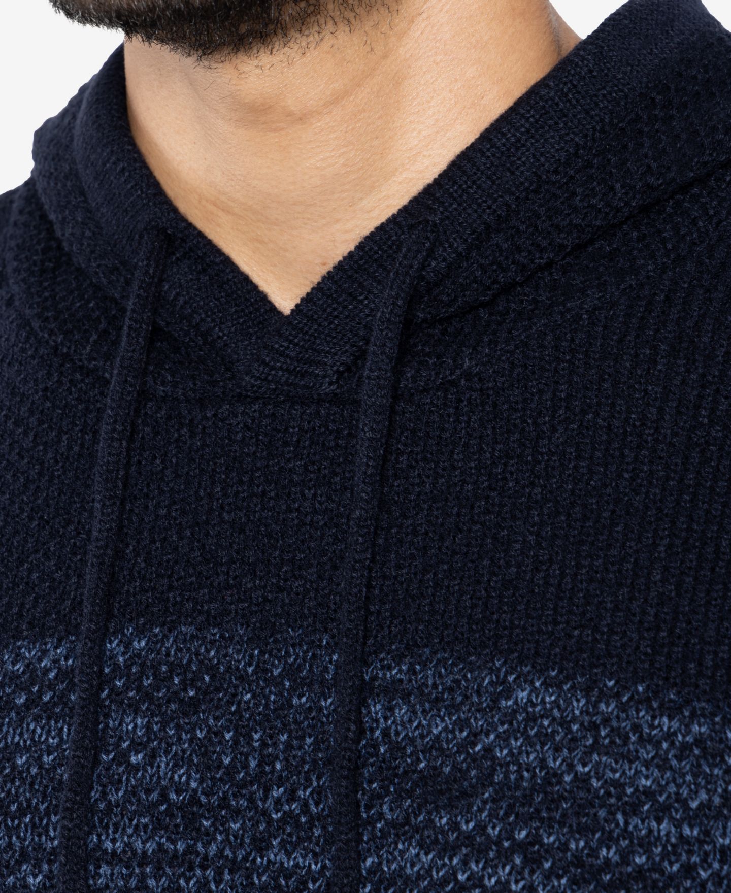 Мужской свитер X-Ray Big & Tall Color Blocked Hooded, цвет: Синий — фото 9