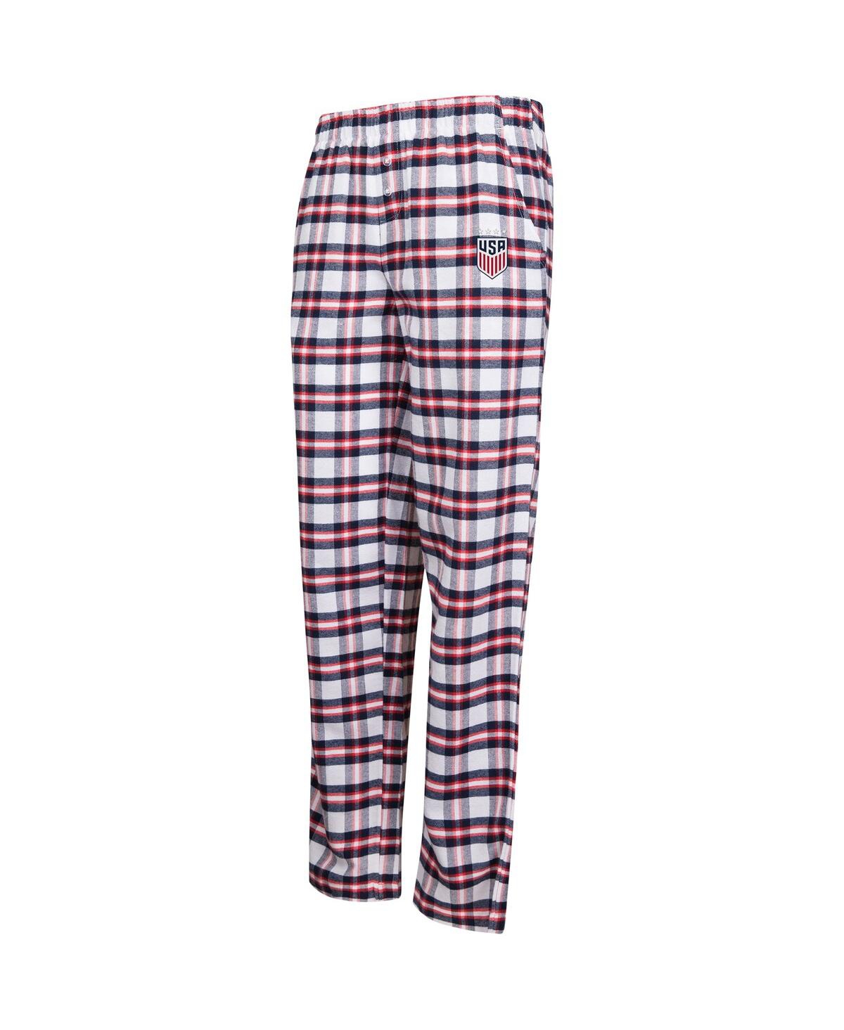 Shop Concepts Sport Women's Navy/red Uswnt Sienna Flannel Pants In Navy,red