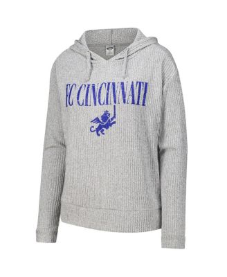 Women's Gray FC Cincinnati Juniper Long Sleeve Hoodie T-Shirt