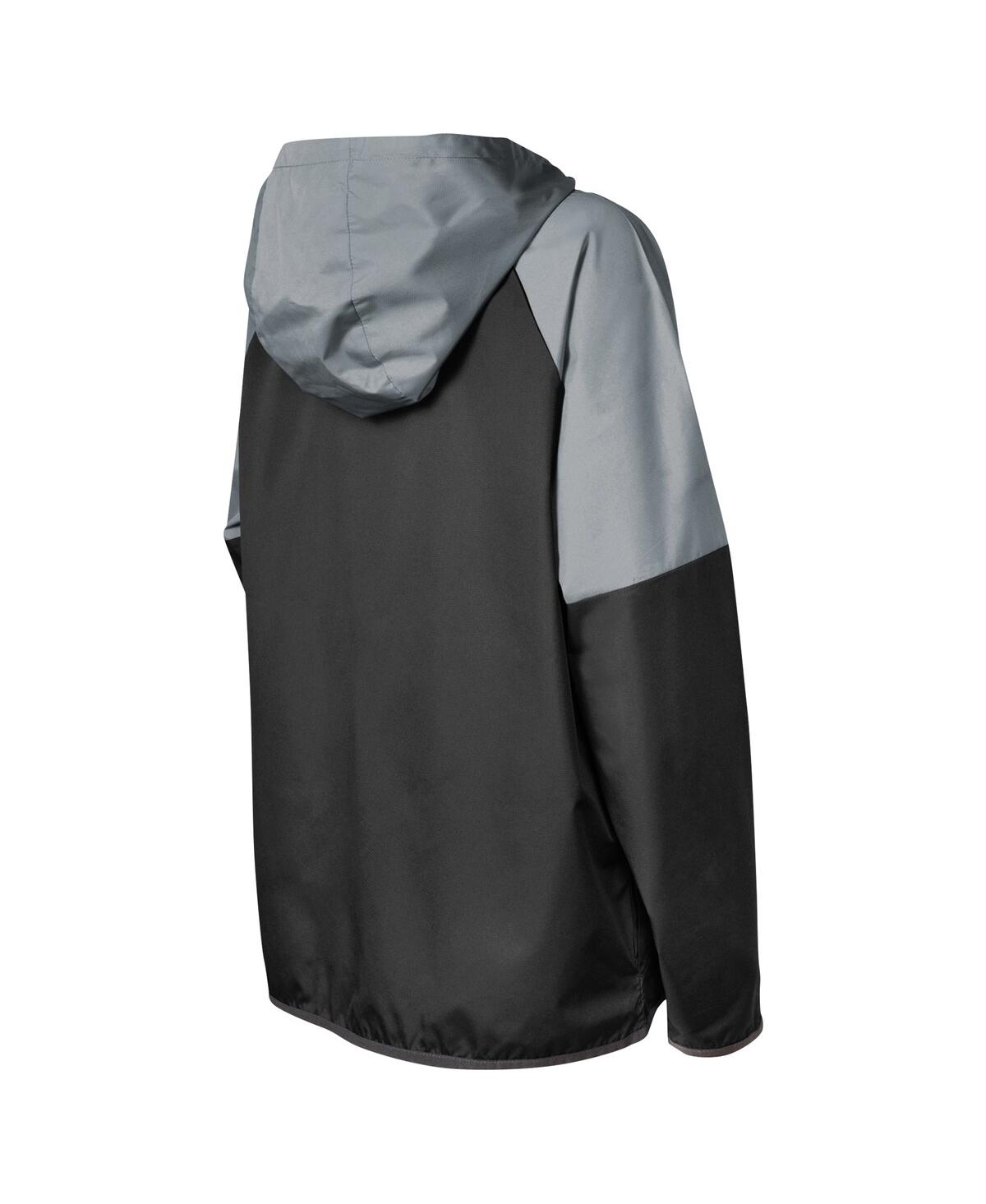 Outerstuff Big Boys And Girls Black Austin Fc Unstoppable 1/2-zip Hoodie Jacket In Black