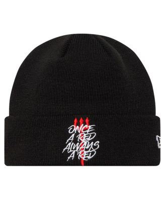 New Era - Big Boys and Girls Black Manchester United Always Red Cuffed Knit Hat