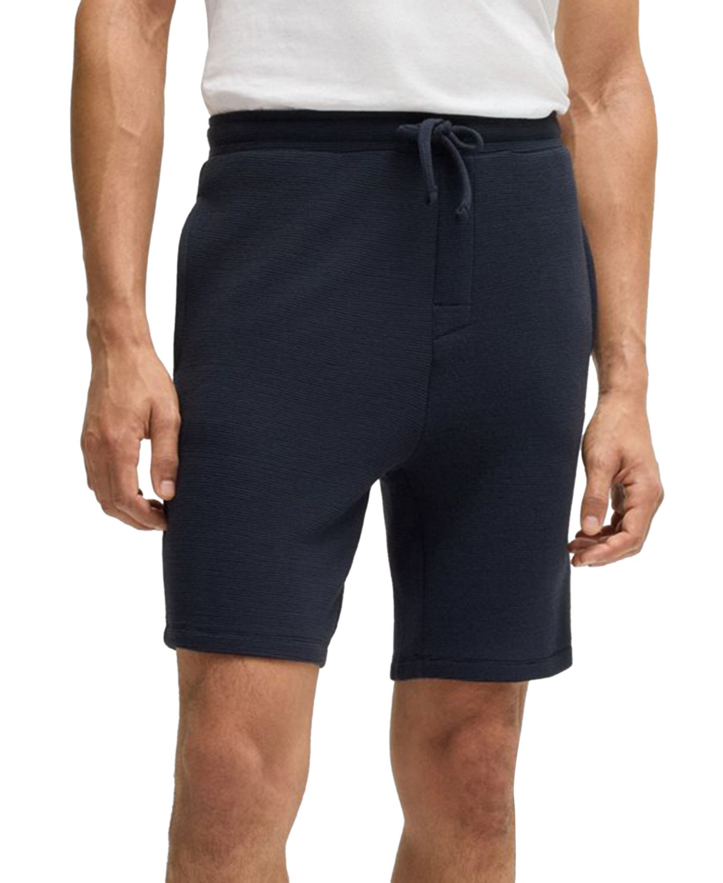 Мужские шорты Hugo Boss Drawstring, цвет: Тёмный синий — фото 1