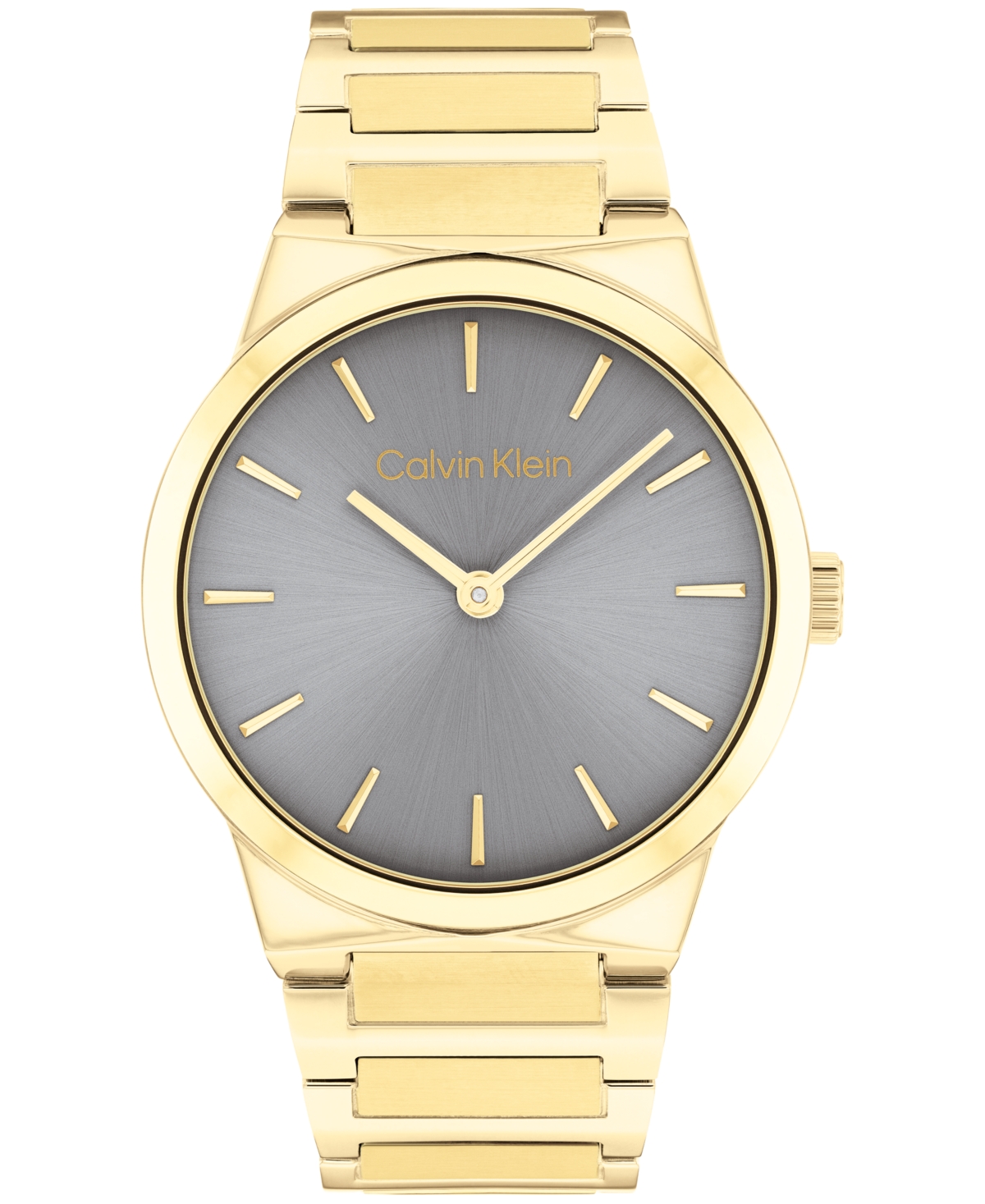 Women's Ck Linear Elegance Gold Tone Stainless Steel Bracelet Watch, 36mm - Gold Tone