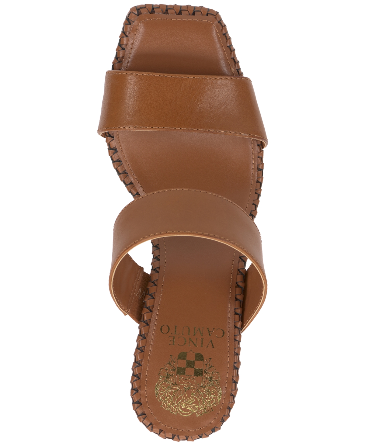 Vince Camuto Kaden Slide Sandal In Caramello Leather