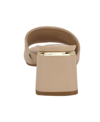 Rowena Block Heel Slip-On Dress Sandals