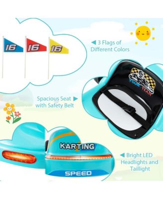 12V Kids Electric Go Kart 7AH Battery Powered Ride on Race Toy with Remote Control